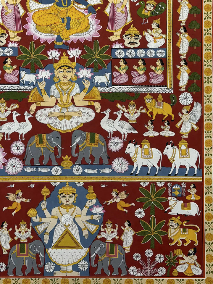 Gods and Goddess Pichwai Painting on Cloth · view 4