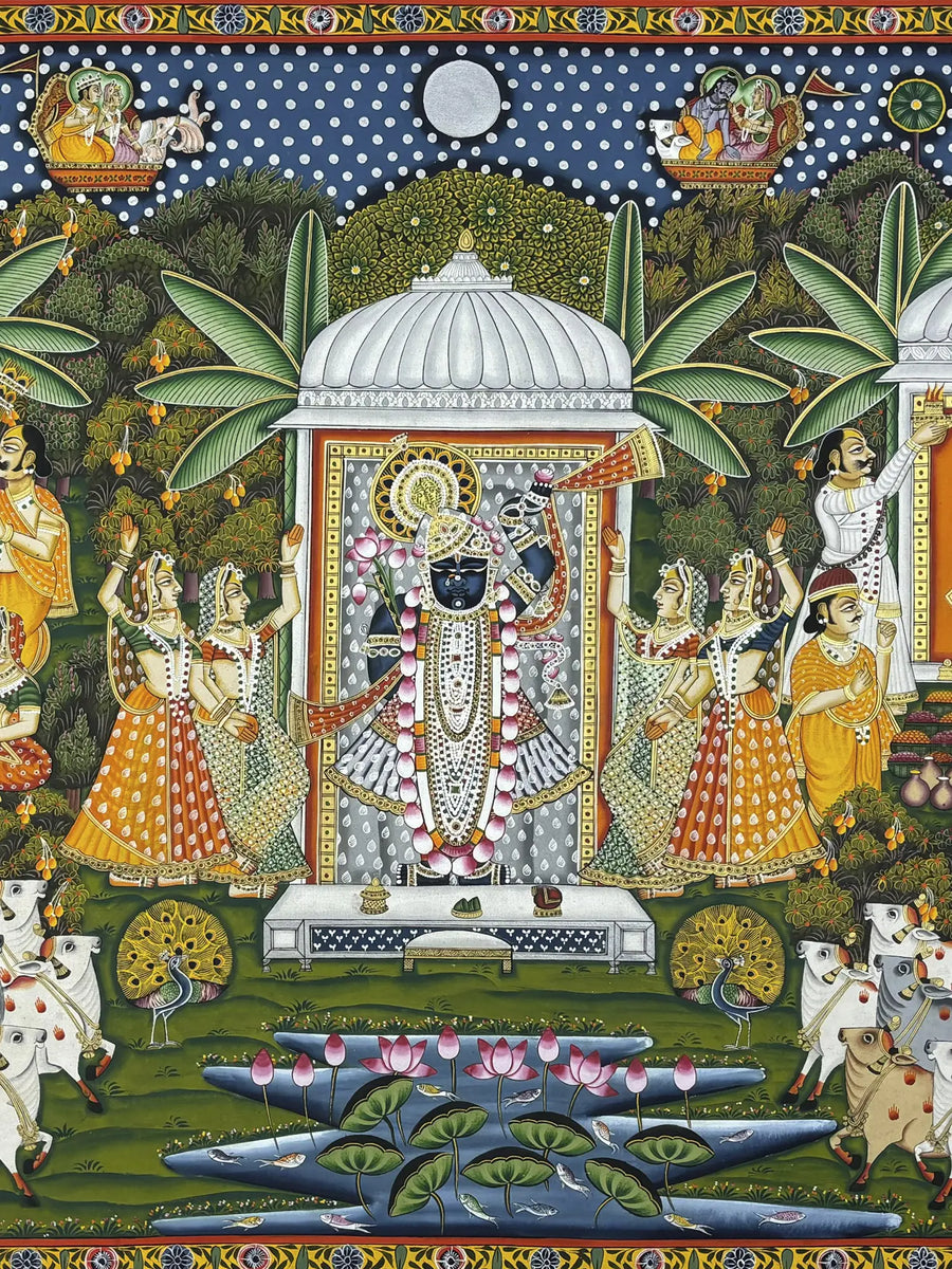 Shrinathji Pichwai Painting on Cloth
