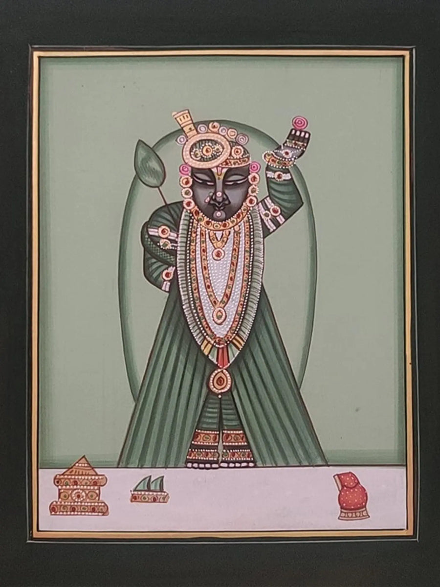 Enchanting Shrinathji Pichwai Painting on Paper