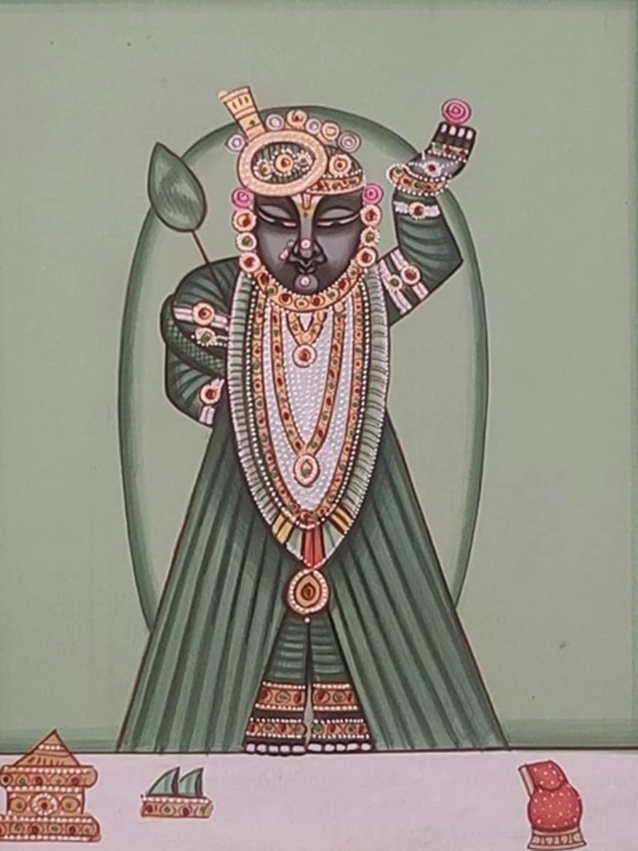 Enchanting Shrinathji Pichwai Painting on Paper