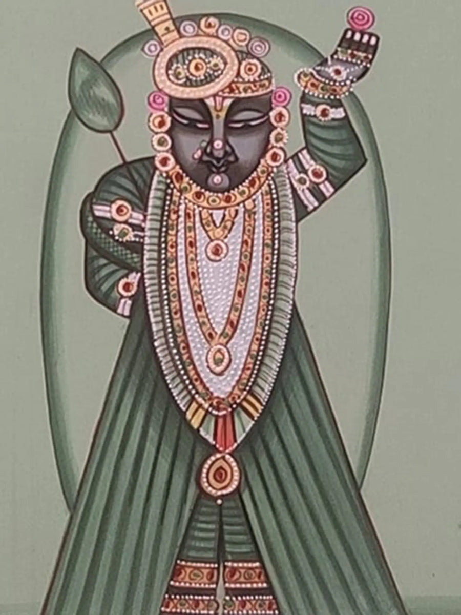 Enchanting Shrinathji Pichwai Painting on Paper