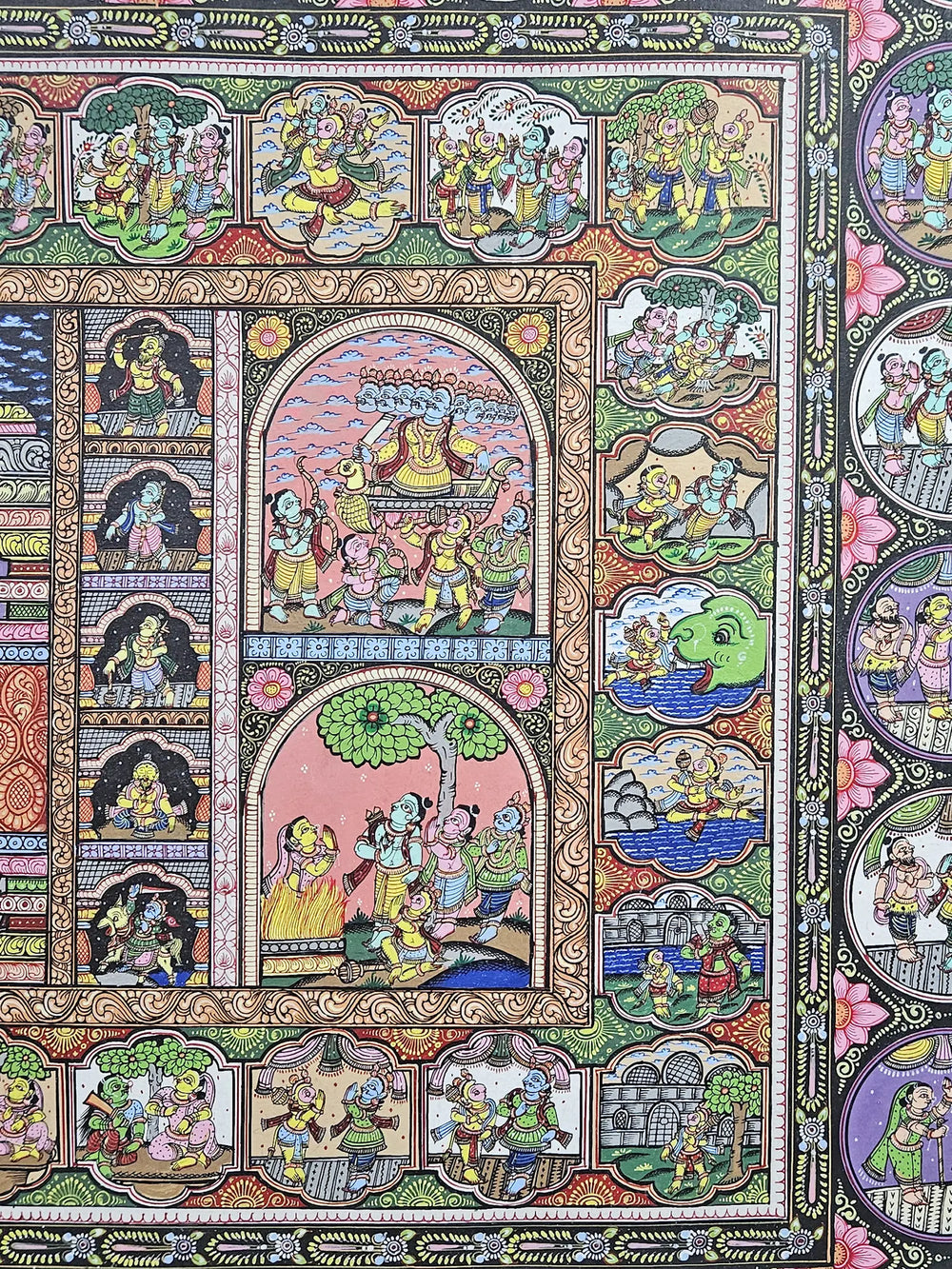 Ramayana (Lord Rama'S Darbar) | Pattachitra Painting | By Rabi Behera