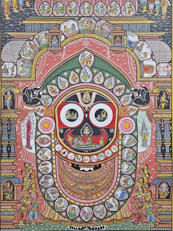 Jagannath Ji Pattachitra Painting on Canvas · view 2