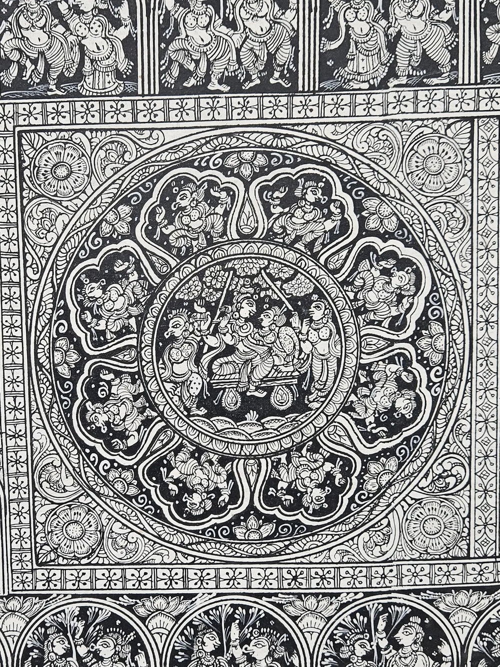 Krishna Rasleela With Gopis | Pattachitra Painting | By Rabi Behera