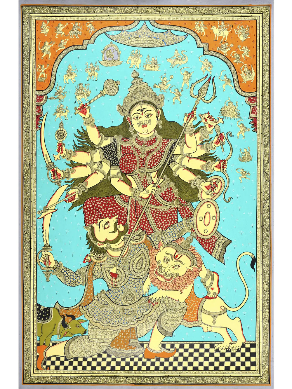 Is This The Finest Painting of Goddess Durga Ever Made ?