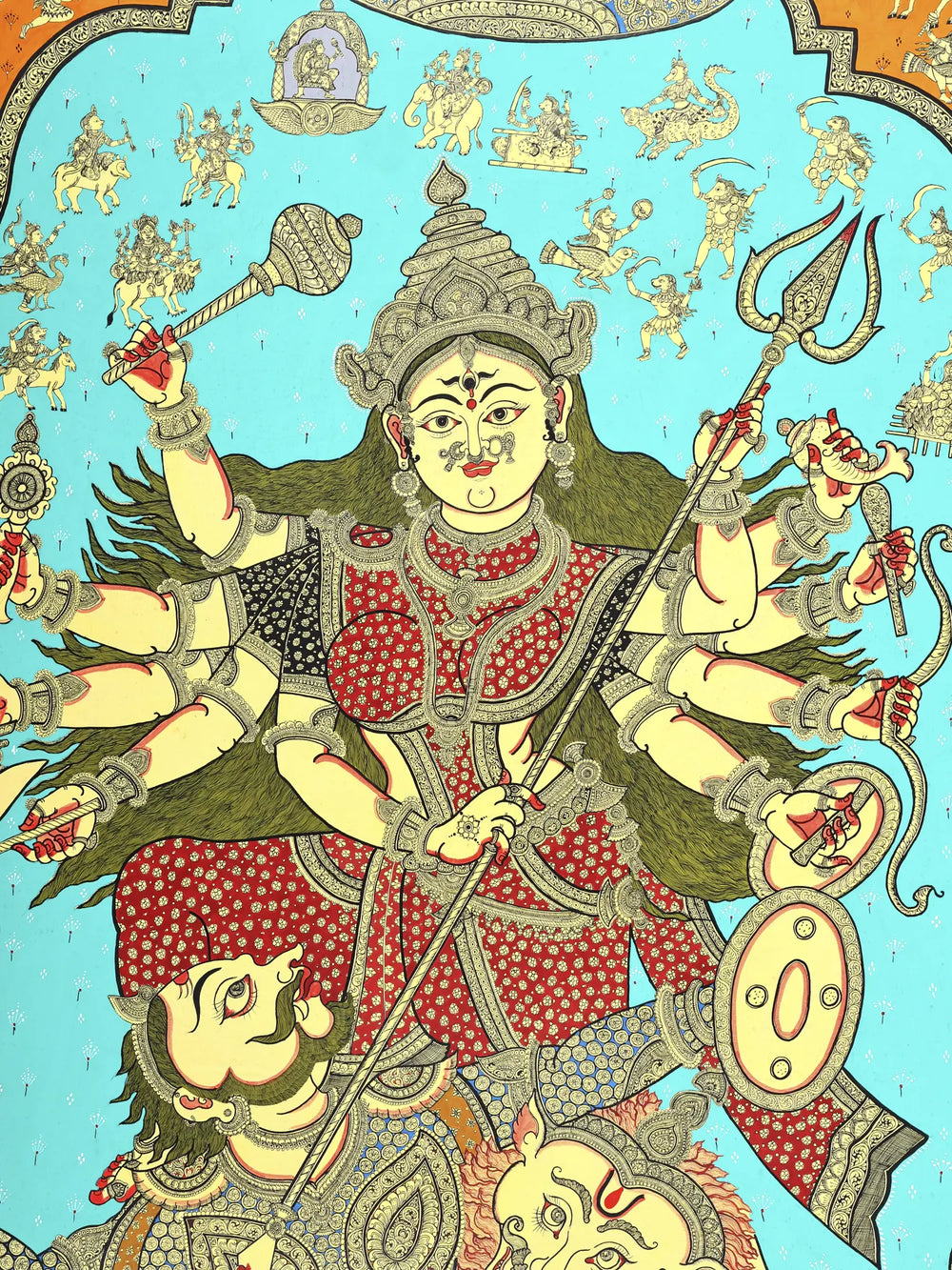 Is This The Finest Painting of Goddess Durga Ever Made ?