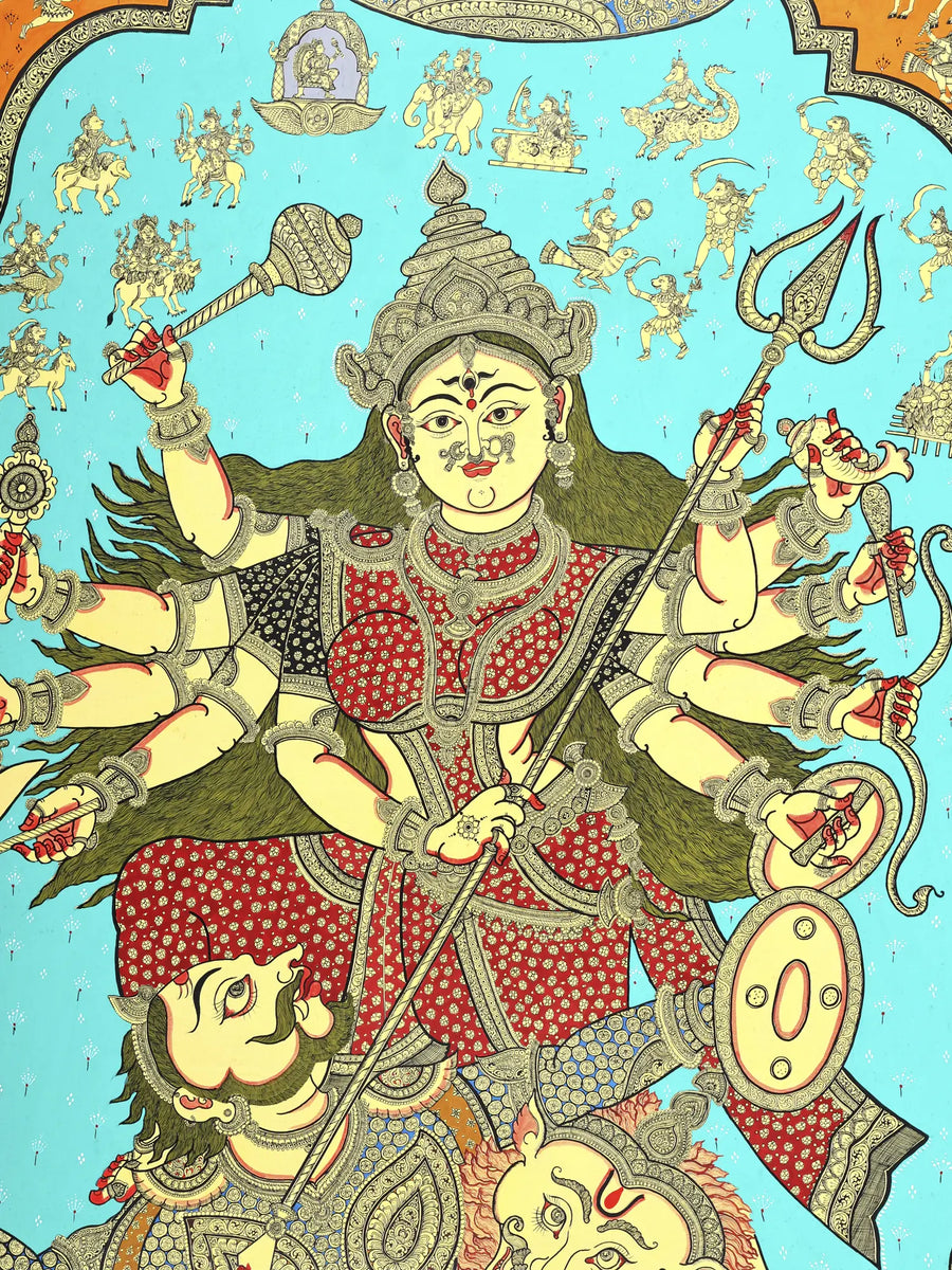 Is This the Finest Goddess Durga Ever Made ? Painting on Canvas