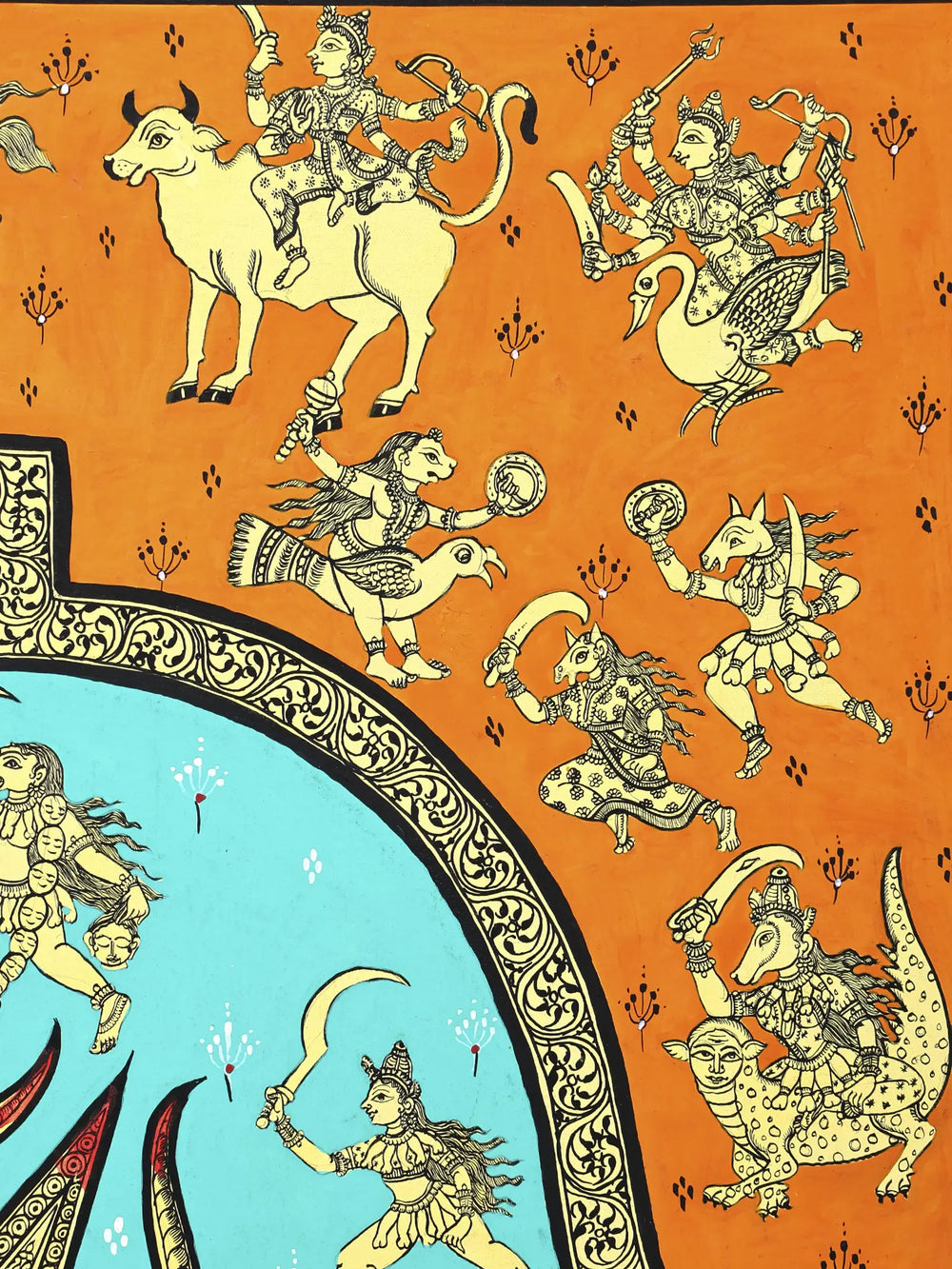 Is This The Finest Painting of Goddess Durga Ever Made ?