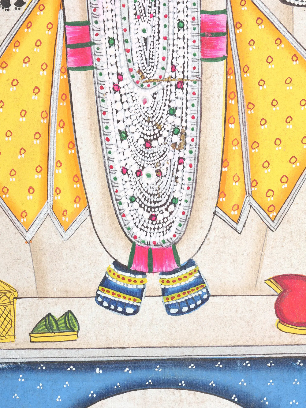 The Eternal Form of Nathdwara Krishna (Shrinathji) | Pichwai Painting