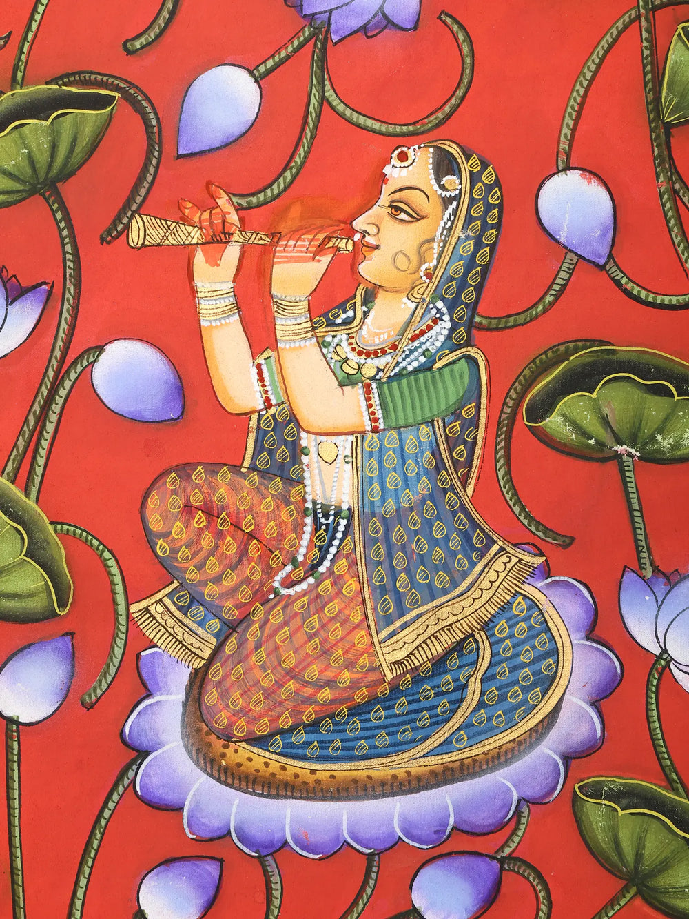 Divine Dance of Radha Krishna with Gopis | Pichwai Painting
