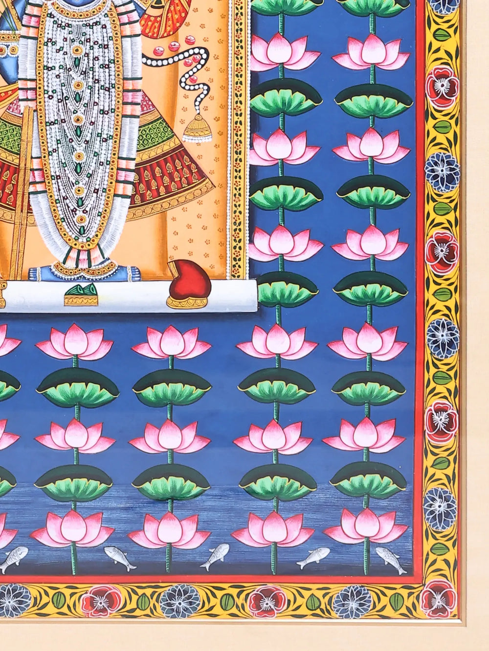 Shrinathji - Form of Lord Krishna | Unframed Pichwai Painting