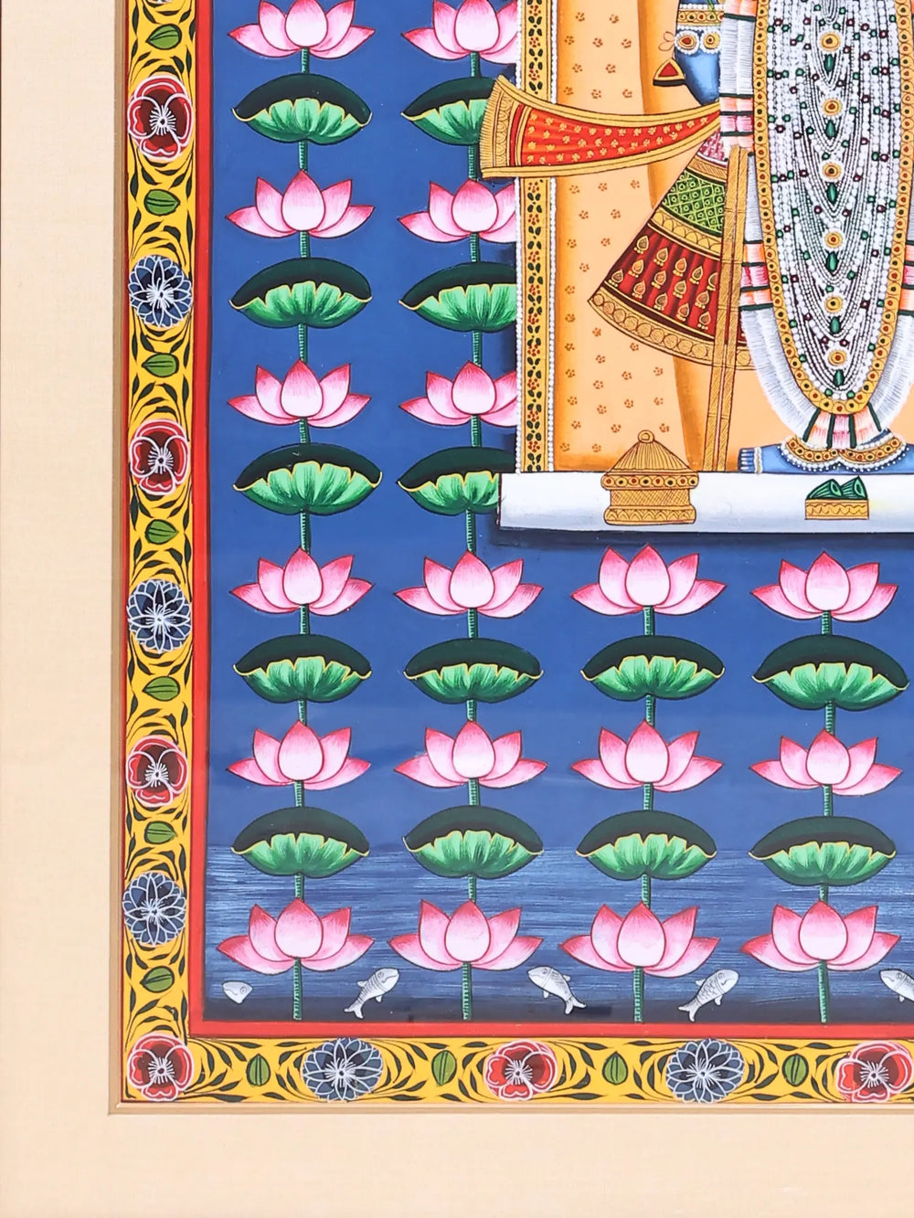 Shrinathji - Form of Lord Krishna | Unframed Pichwai Painting