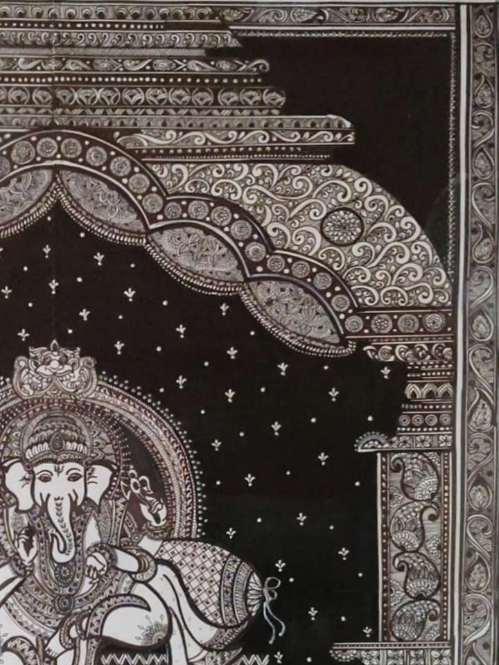 Lord Ganesha Patachitra Pattachitra Painting on Canvas · view 4