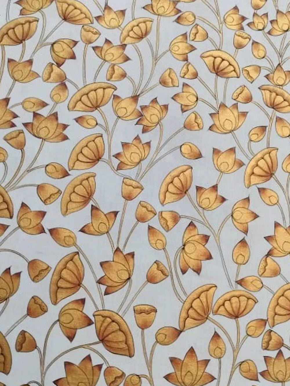 Attractive Lotus Painting of Pichwai | Natural Color on Cotton Cloth | By Jagriti Bhardwaj