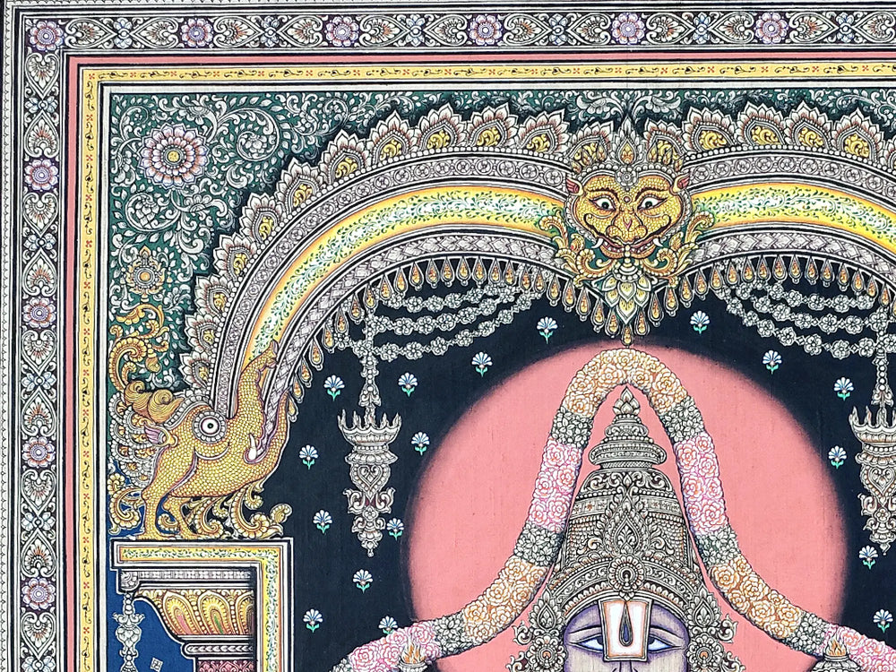 Standing Lord Balaji (Venkateswara) With Lakshmi and Saraswati | By Ratikanta Moharana