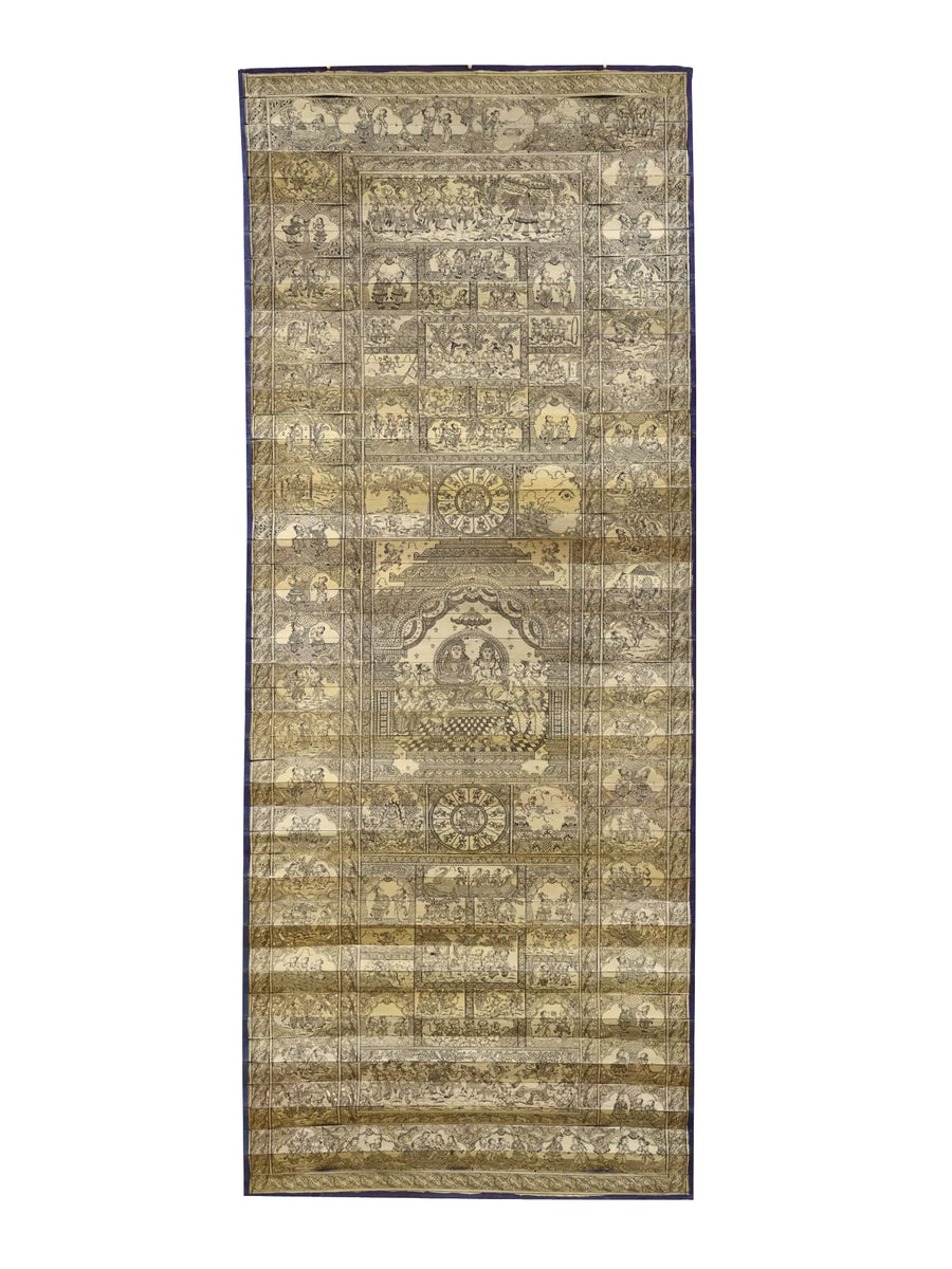 Superfine Large Story of Shri Ram Chandra (Ramayana) Painting on Palm Leaf by Rabi Behera
