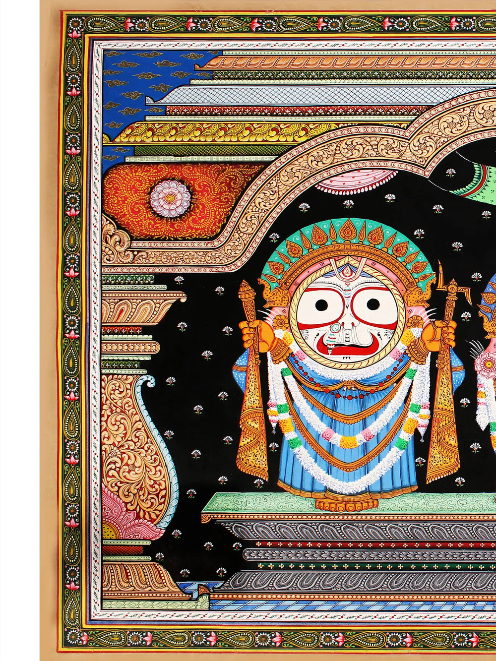 Hindu God Jagannatha Balabhadra and Subhadra | Patta Painting | Odisha Art
