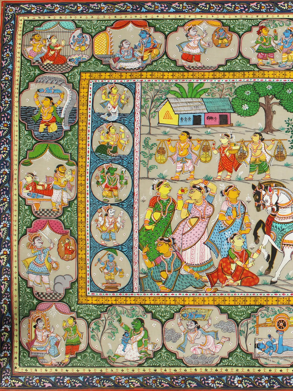 Shri Kirshna Mathura Vijay Stories Painting