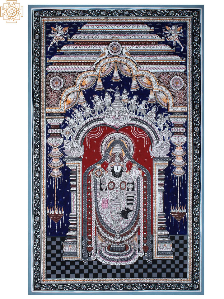 Lord Venkateshwara Pattachitra Painting on Cloth by Rabi Behera · view 1