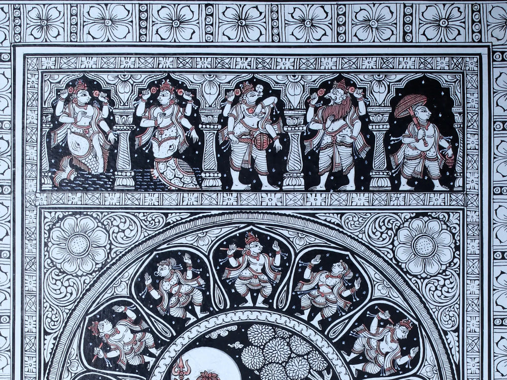 Devi Parvati Worship of Shiva Linga with Lord Vishnu Dashavatara