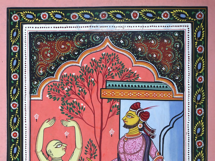 An Episode from the Life of Shri Chaitanya Mahaprabhu Pattachitra Painting on Cloth by Rabi Behera · view 2