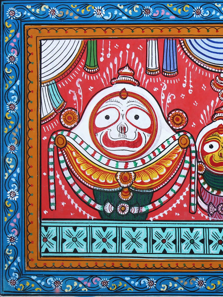 Shri Jagannath Ji Pattachitra Painting on Cloth by Rabi Behera · view 2