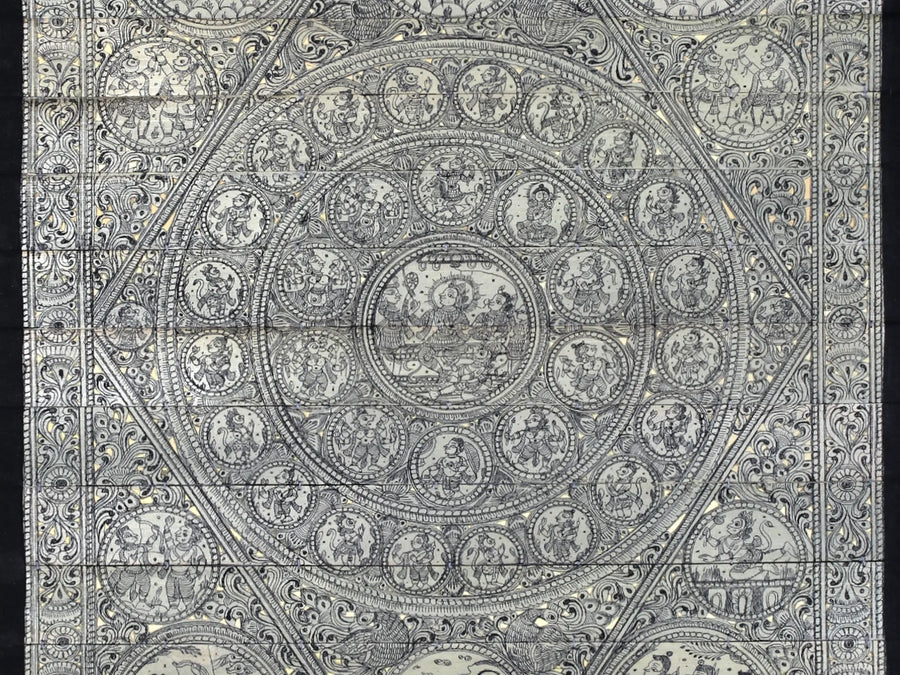 Ramayana (The Story of Lord Rama) Pattachitra Painting on Cloth by Rabi Behera