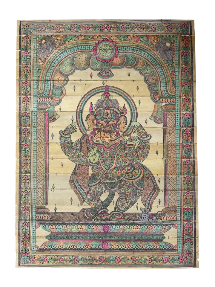 Bhagawan Ganesha Pattachitra Painting on Cloth by Rabi Behera · view 1