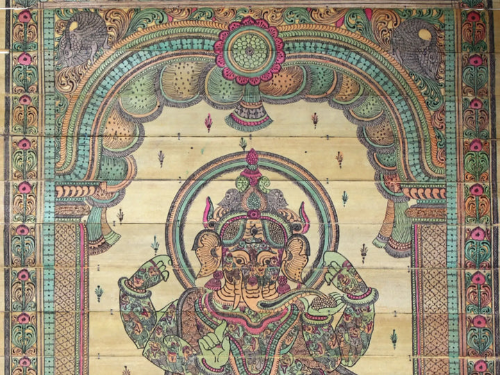 Bhagawan Ganesha Pattachitra Painting on Cloth by Rabi Behera · view 3