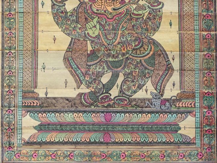 Bhagawan Ganesha Pattachitra Painting on Cloth by Rabi Behera · view 4