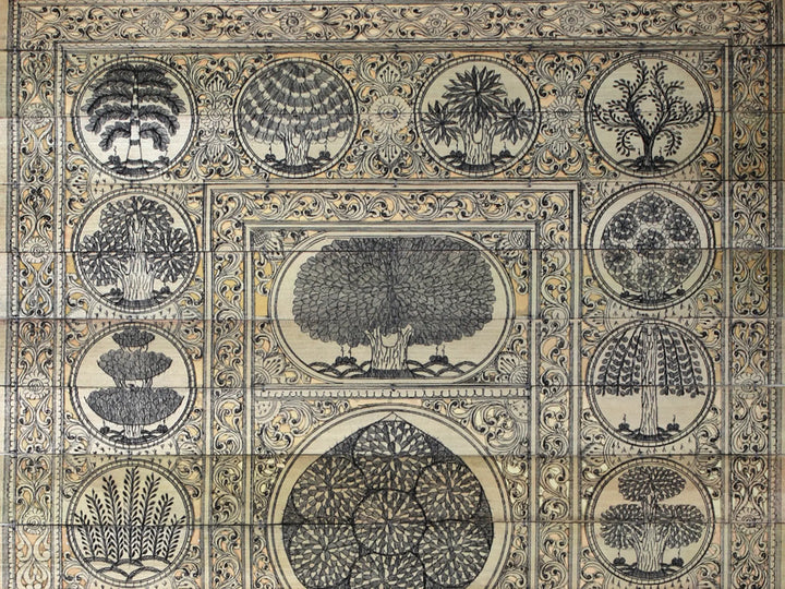 Tree of Life Pattachitra Painting on Cloth by Rabi Behera · view 2