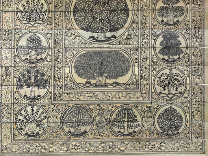 Tree of Life Pattachitra Painting on Cloth by Rabi Behera · view 4
