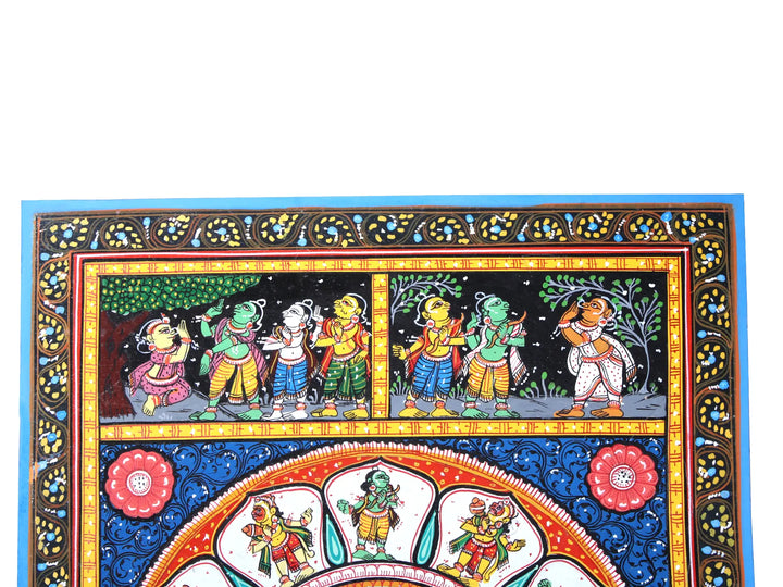 Shri Ram Darbar Pattachitra Painting on Cloth by Rabi Behera · view 3