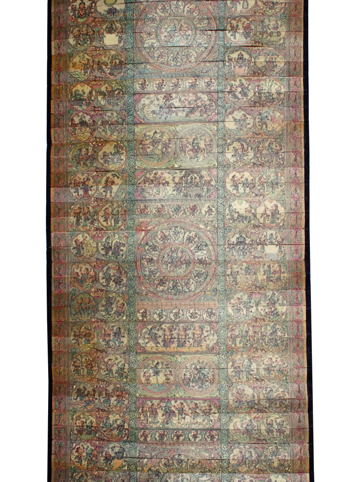 Episodes of Krishna's Life Story (Shri Krishna Leela) Pattachitra Painting on Cloth by Rabi Behera · view 3