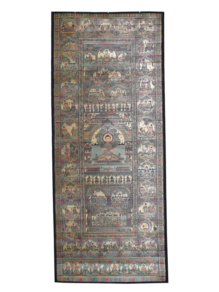 The Story of Gautam Buddha Pattachitra Painting on Cloth by Rabi Behera · view 1