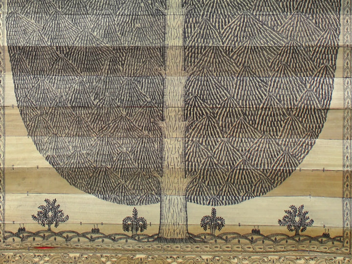 Tree of Life with Birds Pattachitra Painting on Cloth · view 4