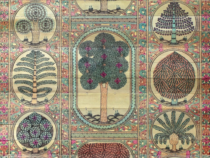 Tree of Life Pattachitra Painting on Cloth by Rabi Behera · view 3