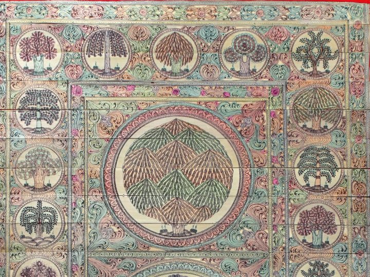 Tree Series 1 Pattachitra Painting on Cloth by Rabi Behera · view 2