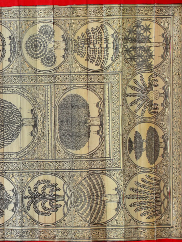 Tree Series 7 Pattachitra Painting on Cloth by Rabi Behera · view 4
