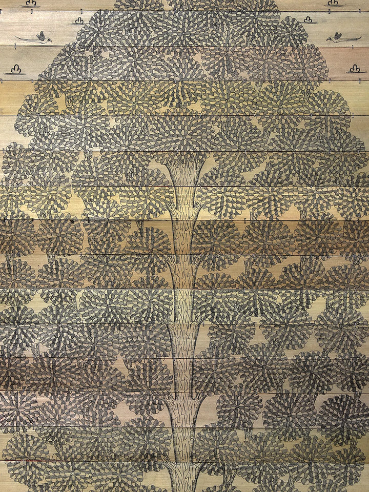 Tree Series 12 Pattachitra Painting on Cloth by Rabi Behera · view 2