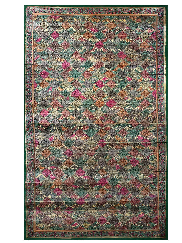 The Wildlife Pattachitra Painting on Cloth by Rabi Behera · view 1