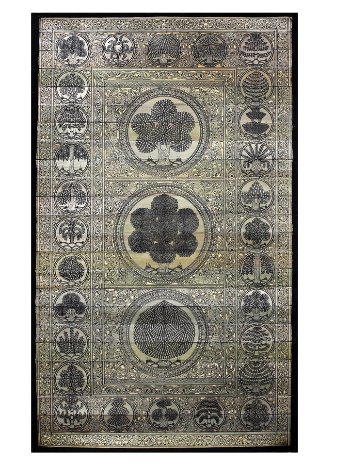 Tree Series 22 Pattachitra Painting on Cloth by Rabi Behera · view 1