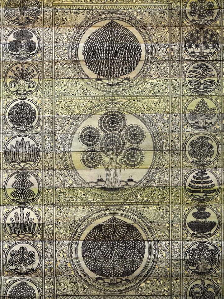 Tree Series 23 Pattachitra Painting on Cloth by Rabi Behera · view 2