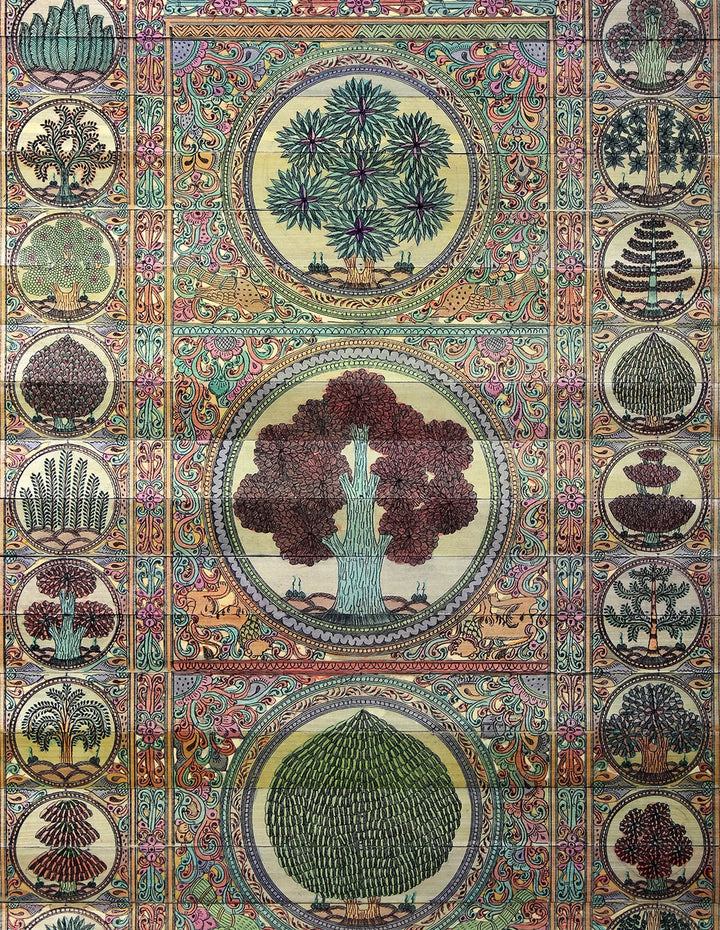 Tree Series 30 Pattachitra Painting on Cloth by Rabi Behera · view 2