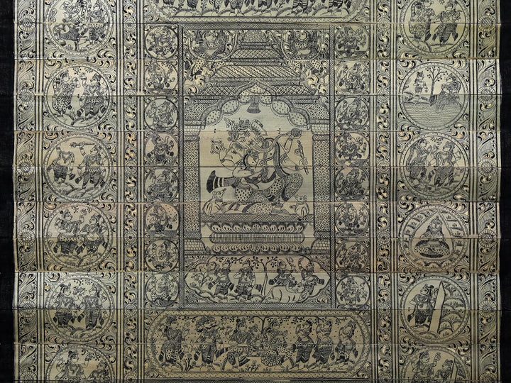 The Story of Lord Ganesha Pattachitra Painting on Cloth by Rabi Behera · view 4