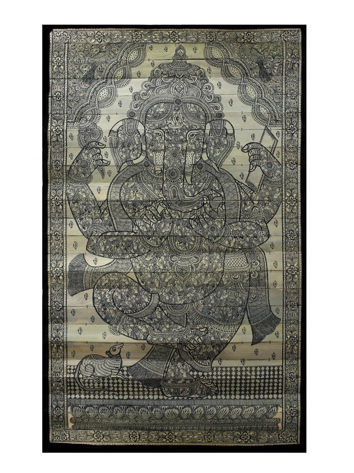 Bhagawan Ganesha Pattachitra Painting on Cloth by Rabi Behera · view 1