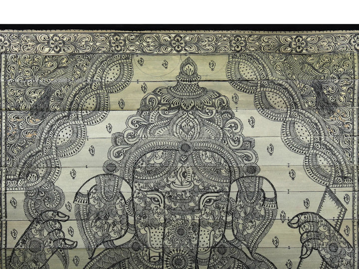 Bhagawan Ganesha Pattachitra Painting on Cloth by Rabi Behera · view 3