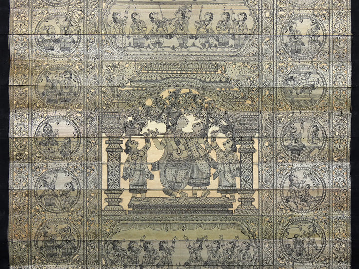 Krishna Lila Pattachitra Painting on Cloth by Rabi Behera · view 4