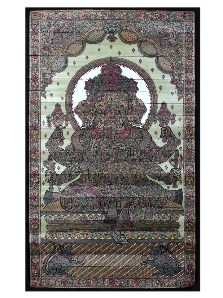 Bhagawan Ganesha Pattachitra Painting on Cloth by Rabi Behera · view 1
