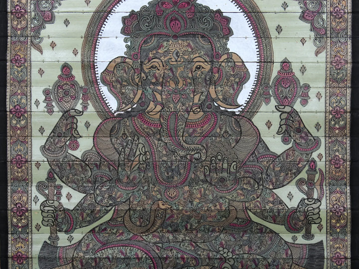 Bhagawan Ganesha Pattachitra Painting on Cloth by Rabi Behera · view 4
